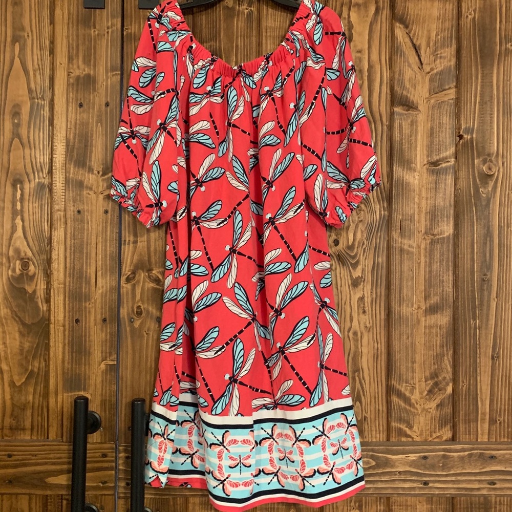 Dragonfly Linen Dress